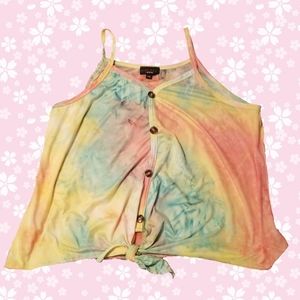Tie-dye Tank Top w/ Tied Bottom
